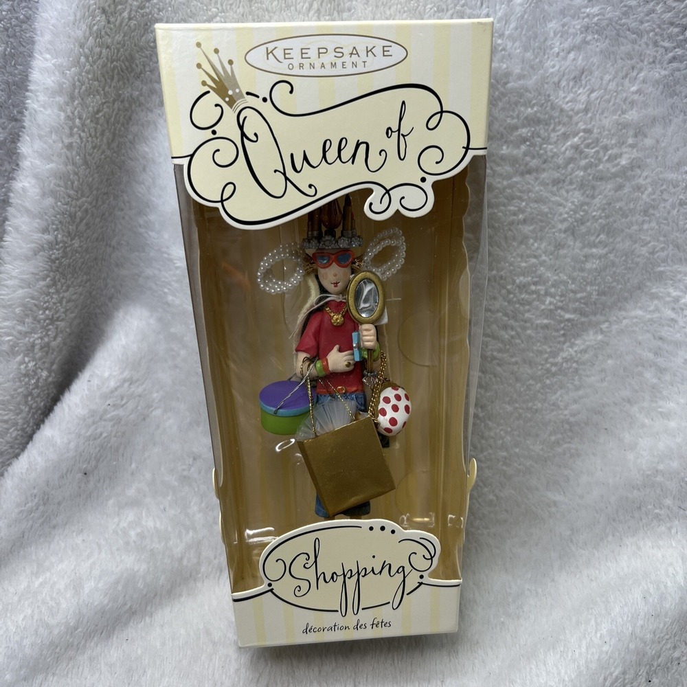 2004 Hallmark Keepsake Ornament QUEEN OF SHOPPING, Artist Sue Tague, 5" - Picture 3 of 5